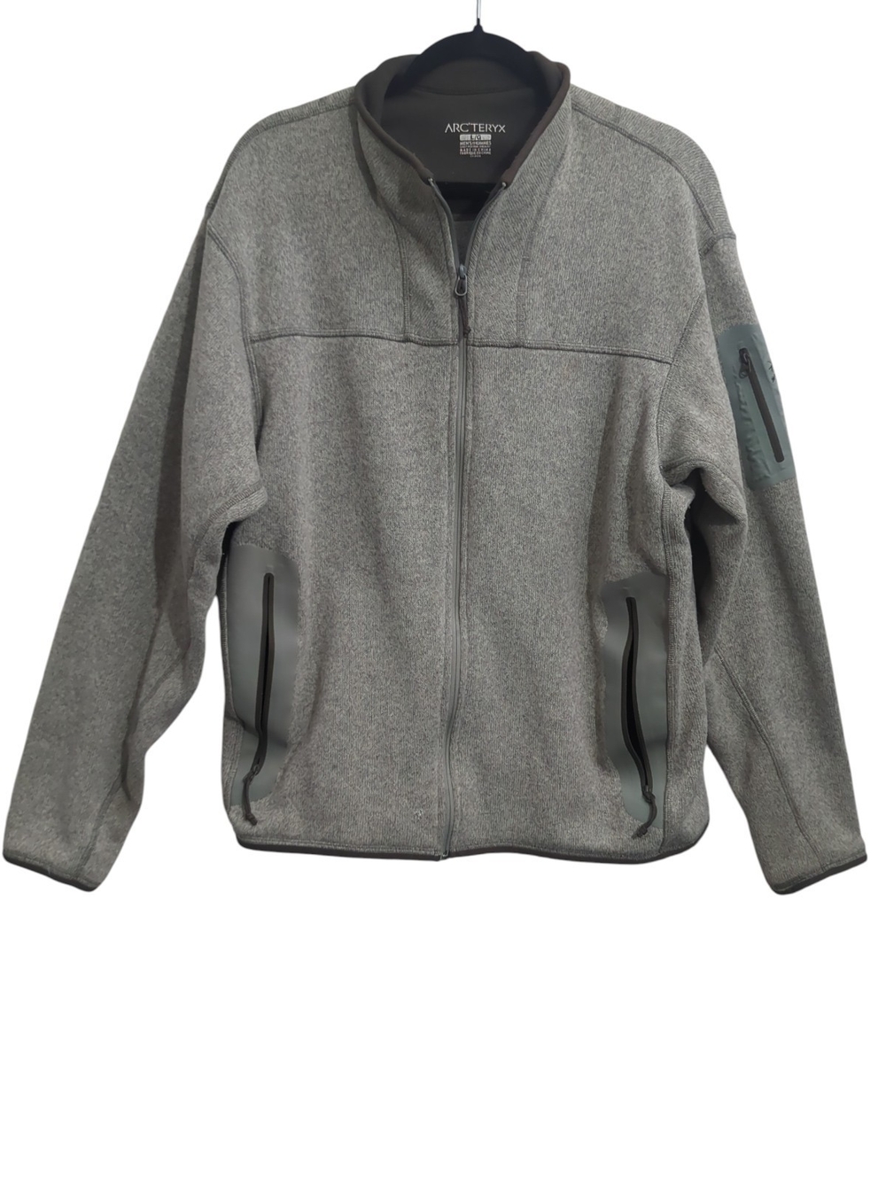 Arc'teryx Covert Cardigan Full Zip Fleece Jacket Grey Mens Size Large Gorpcore